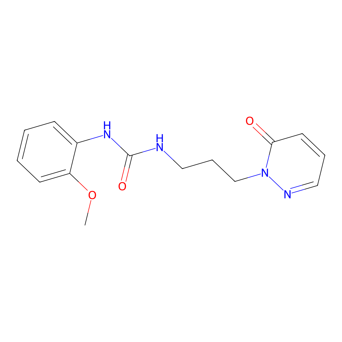 1-(2-methoxyphenyl)-3-(3-(6-oxopyridazin-1(6H)-yl)propyl)urea molecular structure, CAS 1170947-08-6