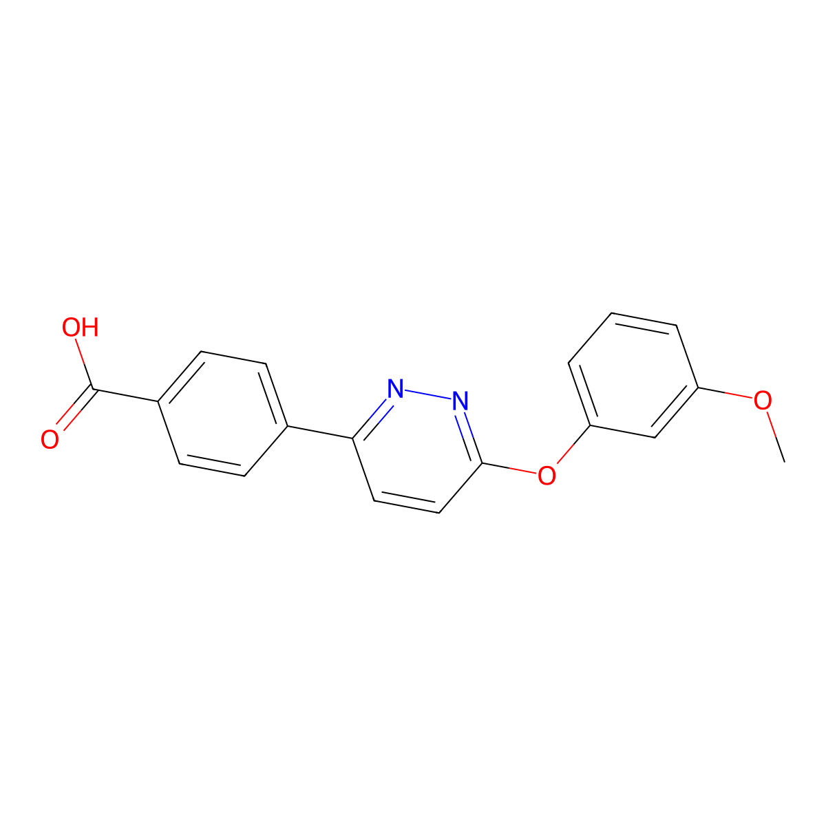 4-[6-(3-Methoxyphenoxy)pyridazin-3-yl]benzoic acid molecular structure, CAS 1170991-22-6