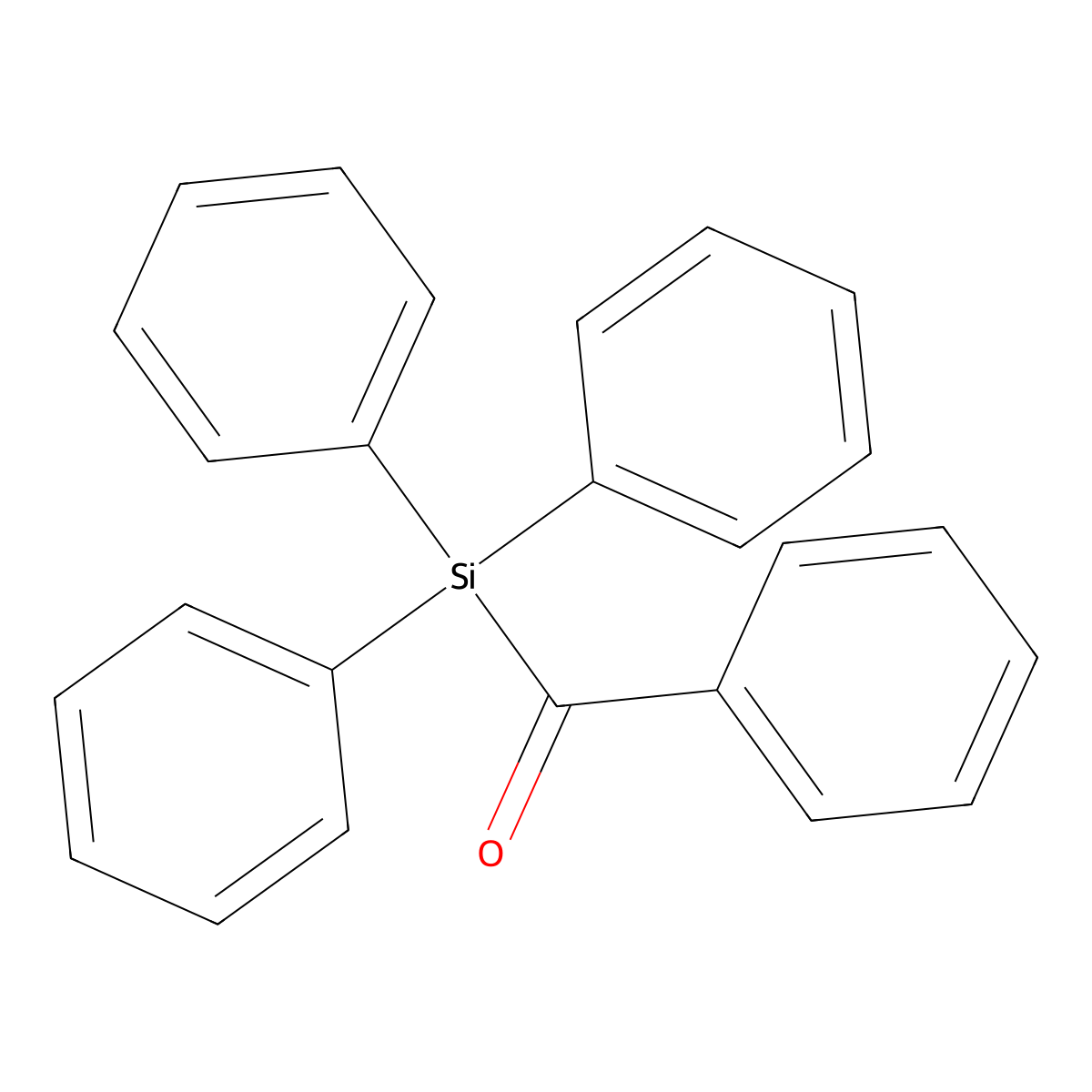 Phenyl(triphenylsilyl)methanone molecular structure, CAS 1171-49-9