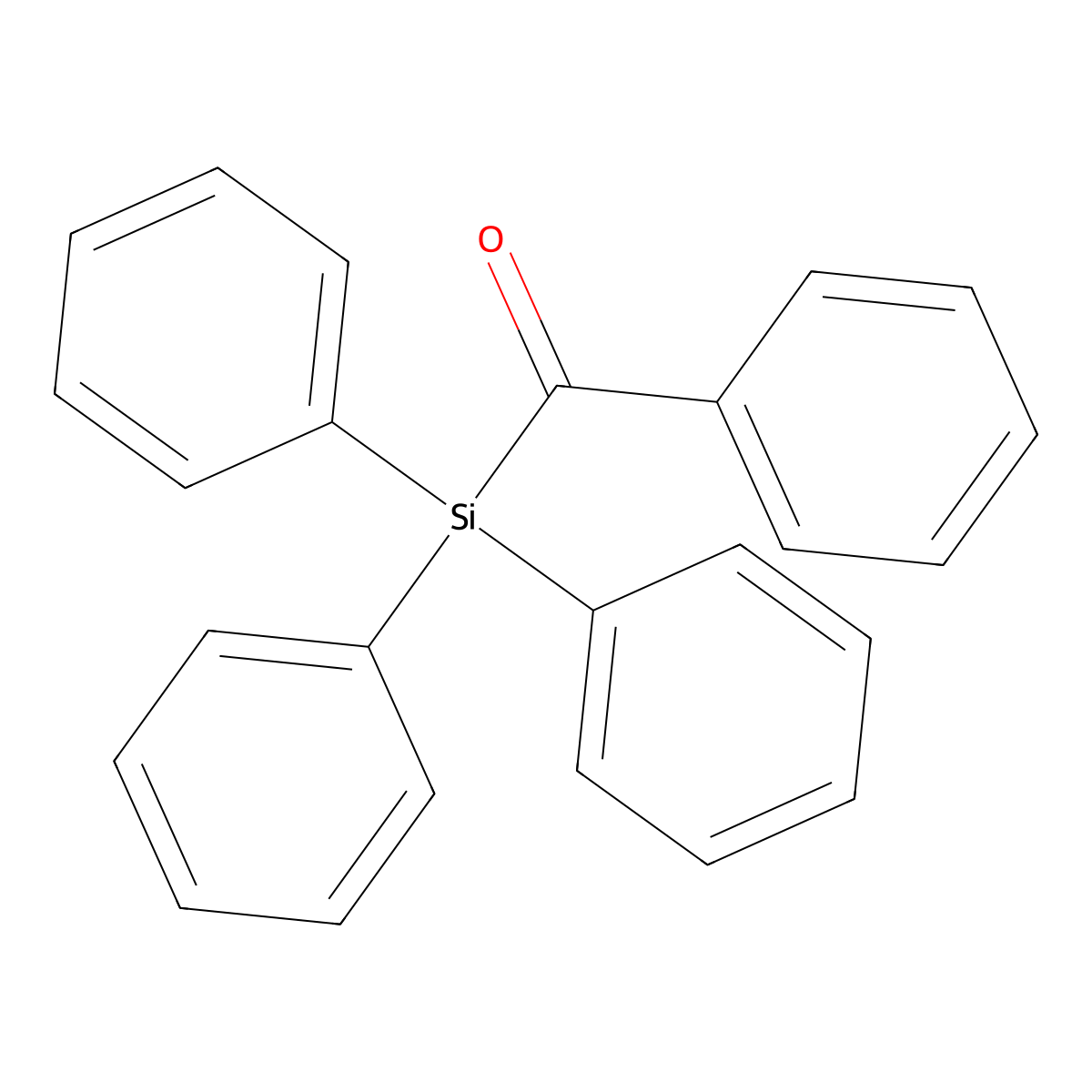 Phenyl(triphenylsilyl)methanone molecular structure, CAS 1171-49-9