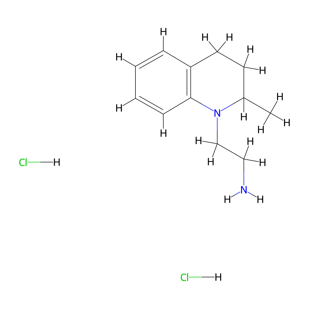 2-(2-Methyl-1,2,3,4-tetrahydroquinolin-1-yl)ethan-1-amine dihydrochloride molecular structure, CAS 1171030-52-6
