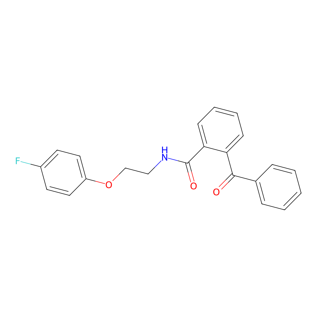 2-benzoyl-N-[2-(4-fluorophenoxy)ethyl]benzamide molecular structure, CAS 1171040-91-7