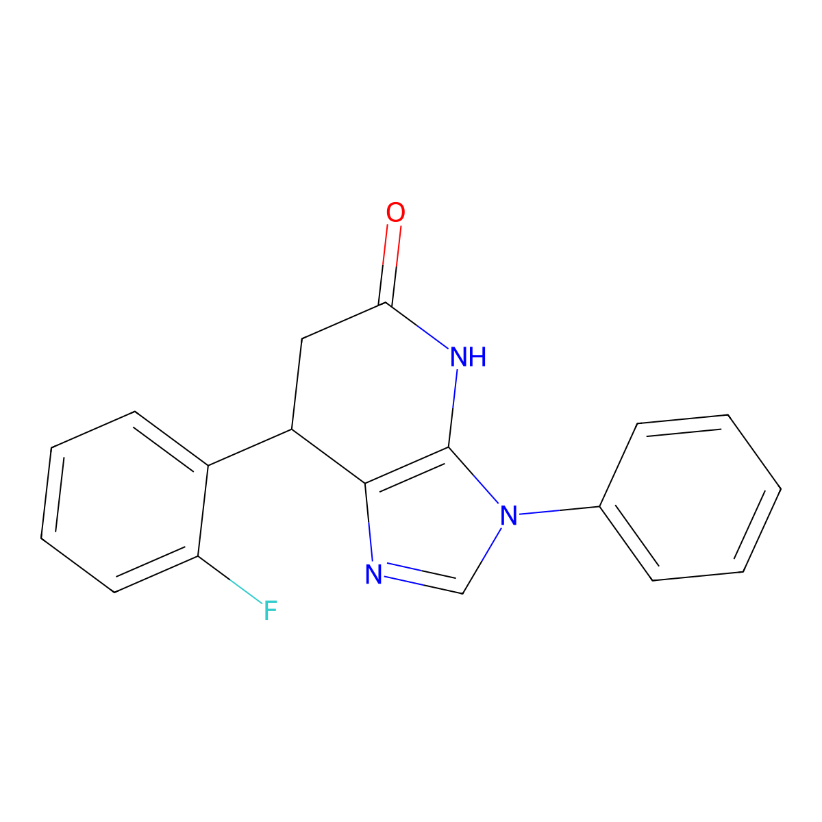 7-(2-fluorophenyl)-3-phenyl-6,7-dihydro-3H-imidazo[4,5-b]pyridin-5-ol molecular structure, CAS 1171045-93-4