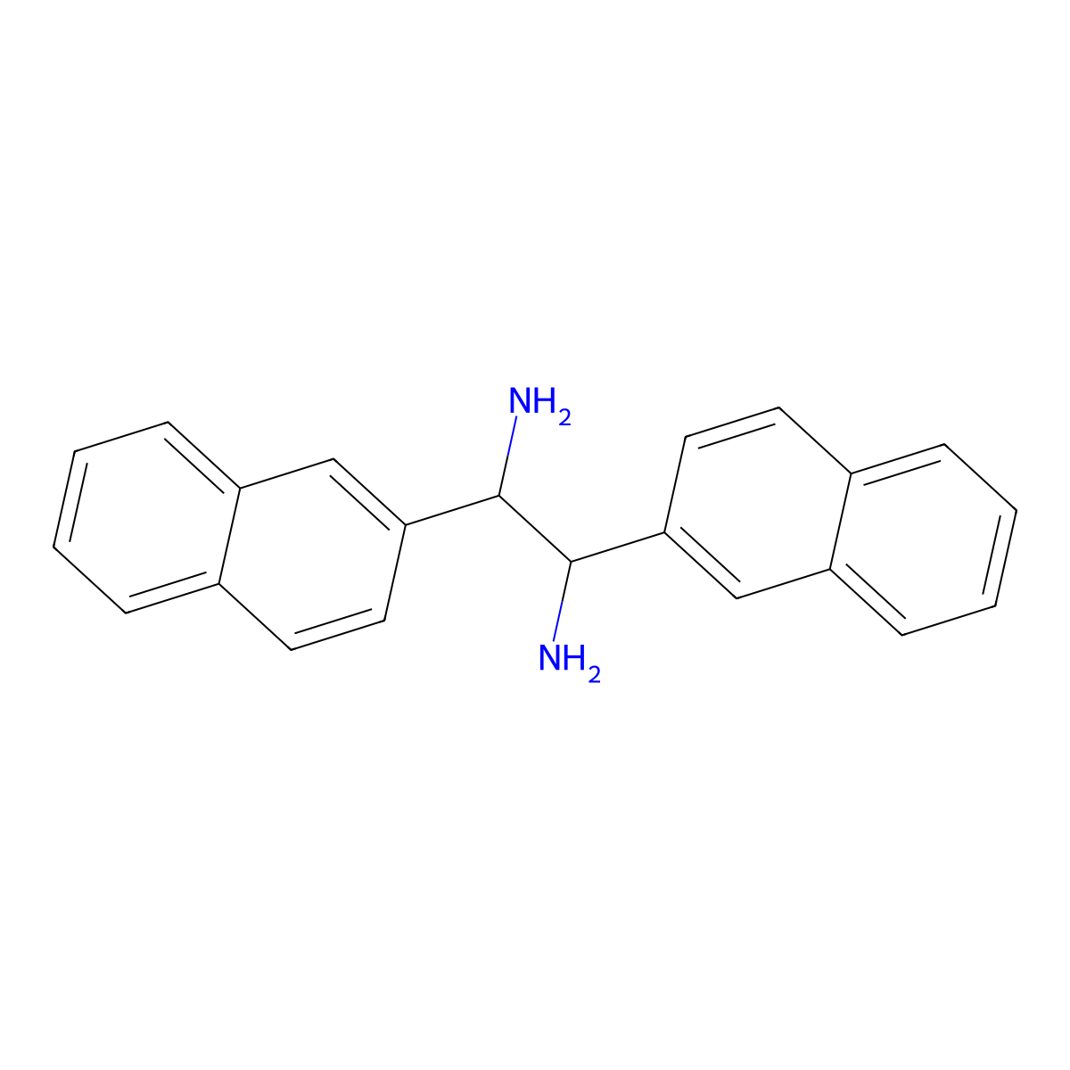 1,2-Bis(2-naphthyl)ethane-1,2-diamine molecular structure, CAS 117106-40-8