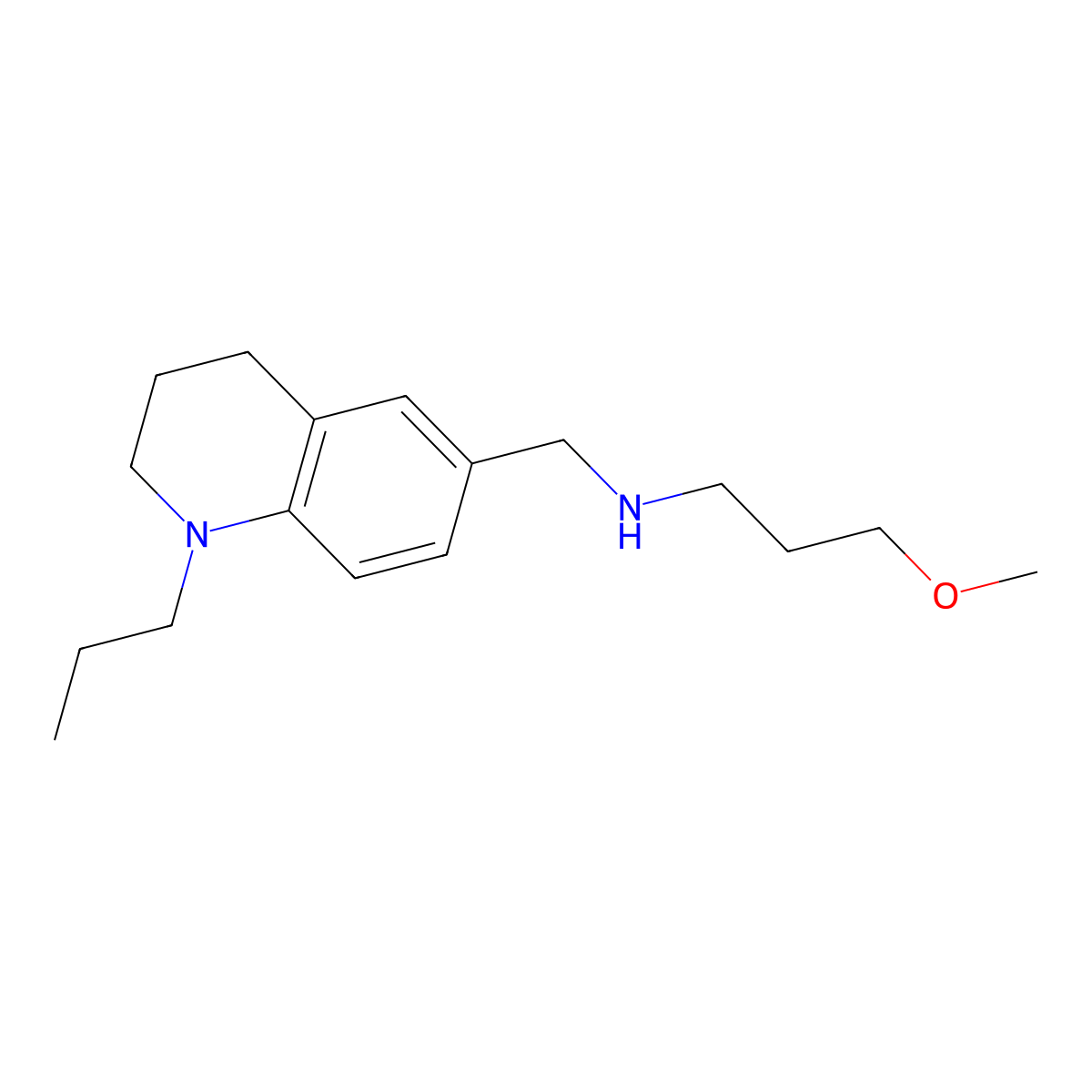 (3-Methoxypropyl)[(1-propyl-1,2,3,4-tetrahydroquinolin-6-yl)methyl]amine molecular structure, CAS 1171065-90-9