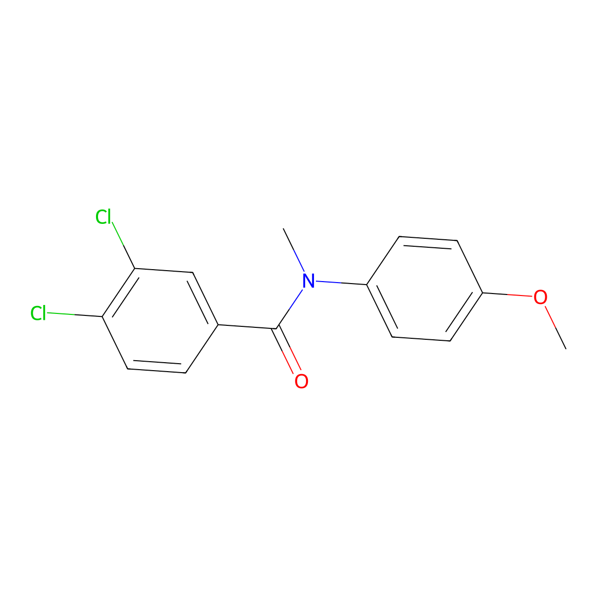 3,4-dichloro-N-(4-methoxyphenyl)-N-methylbenzamide molecular structure, CAS 1171074-55-7