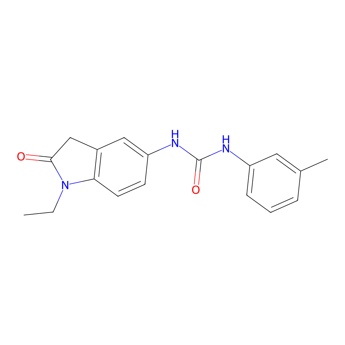 1-(1-Ethyl-2-oxoindolin-5-yl)-3-(m-tolyl)urea molecular structure, CAS 1171080-98-0