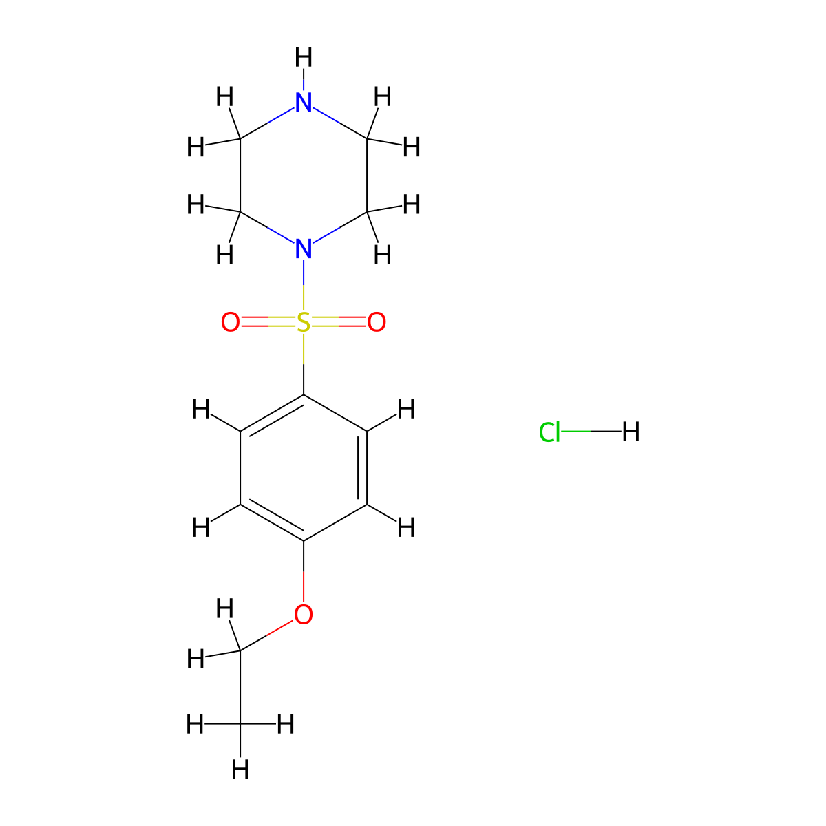 1-(4-Ethoxybenzenesulfonyl)piperazine hydrochloride molecular structure, CAS 1171081-48-3