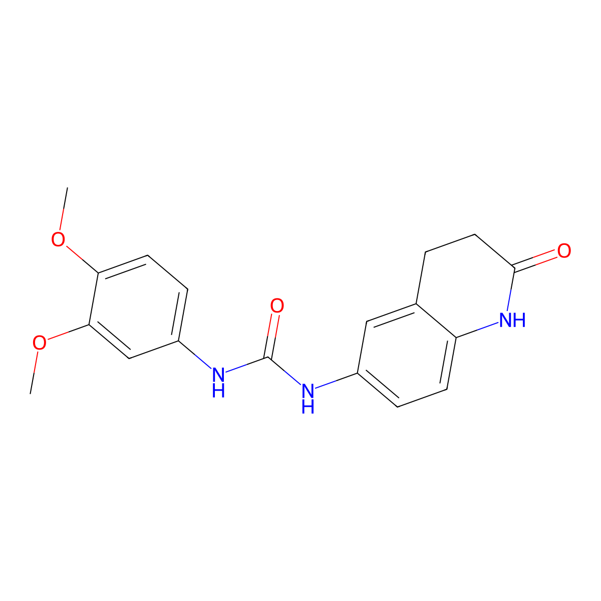 1-(3,4-Dimethoxyphenyl)-3-(2-oxo-1,2,3,4-tetrahydroquinolin-6-yl)urea molecular structure, CAS 1171085-14-5