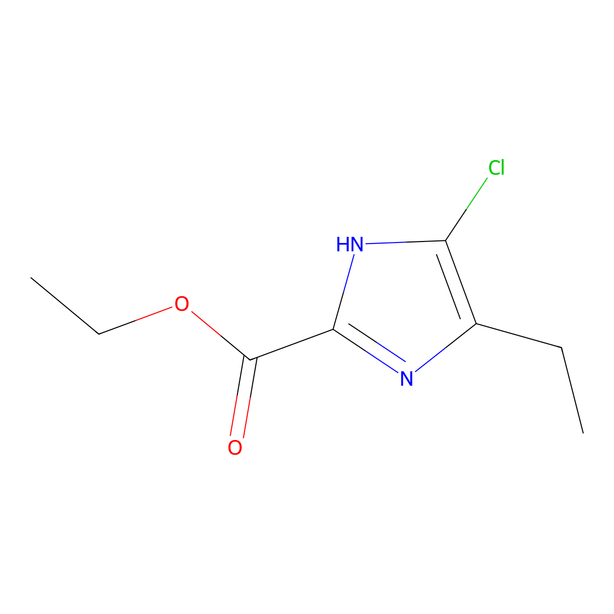 ethyl 4-chloro-5-ethyl-1H-imidazole-2-carboxylate molecular structure, CAS 1171124-66-5
