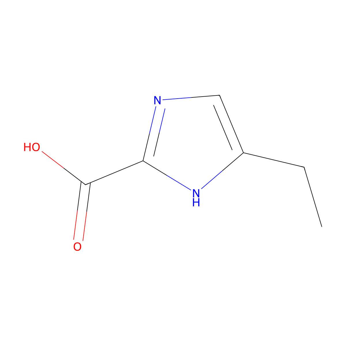 5-ethyl-1H-imidazole-2-carboxylic acid molecular structure, CAS 1171124-84-7