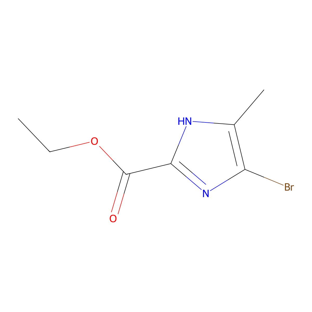 ethyl 4-bromo-5-methyl-1H-imidazole-2-carboxylate molecular structure, CAS 1171125-20-4