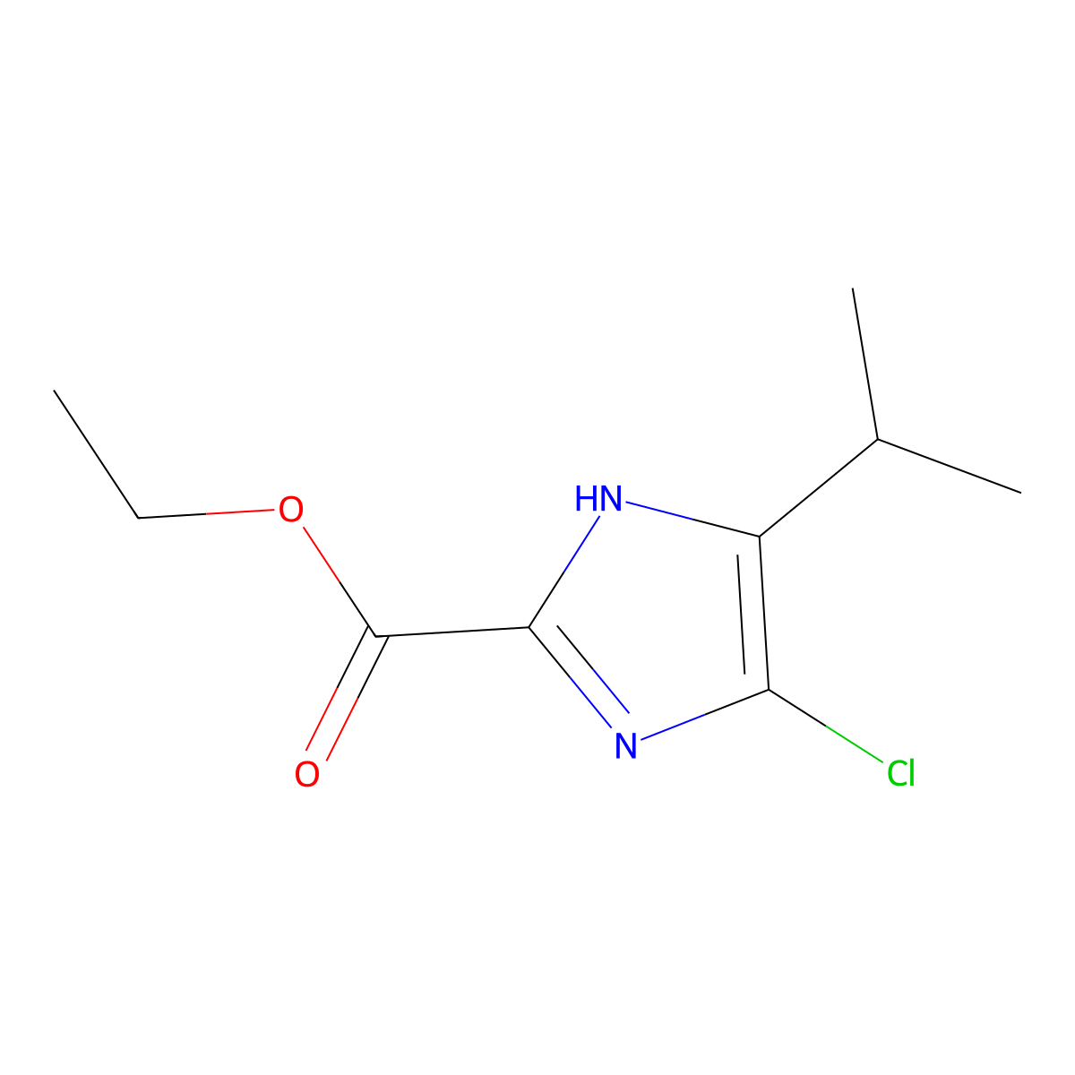 Ethyl 4-chloro-5-isopropyl-1h-imidazole-2-carboxylate molecular structure, CAS 1171125-31-7