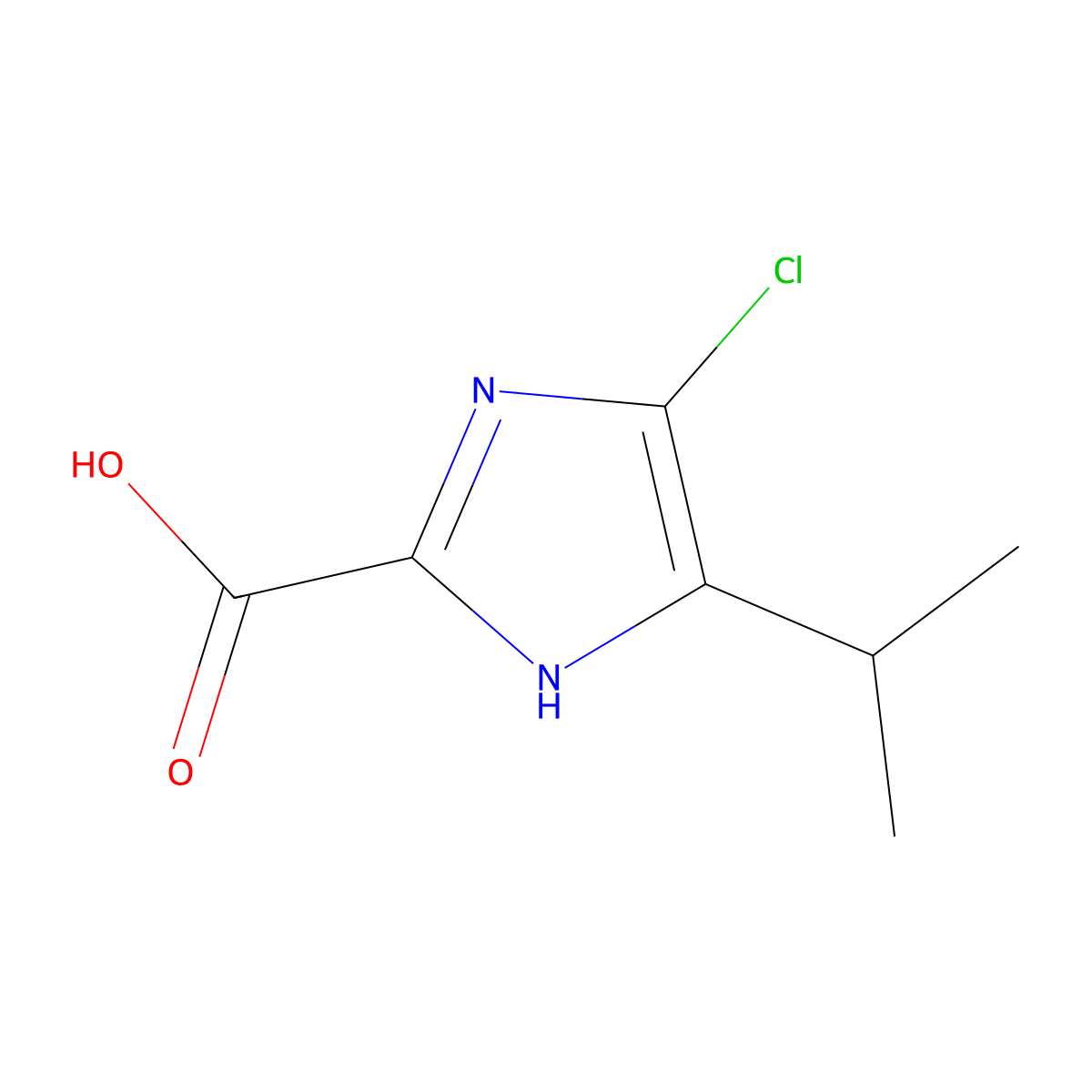 4-Chloro-5-isopropylimidazole-2-carboxylic Acid molecular structure, CAS 1171125-32-8