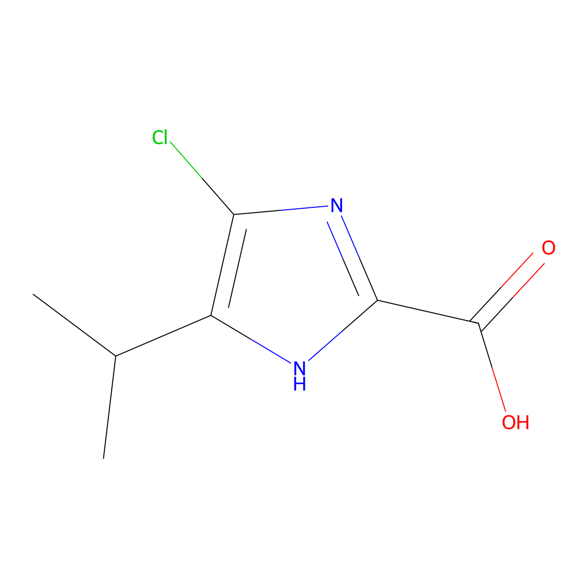 4-Chloro-5-isopropylimidazole-2-carboxylic Acid molecular structure, CAS 1171125-32-8