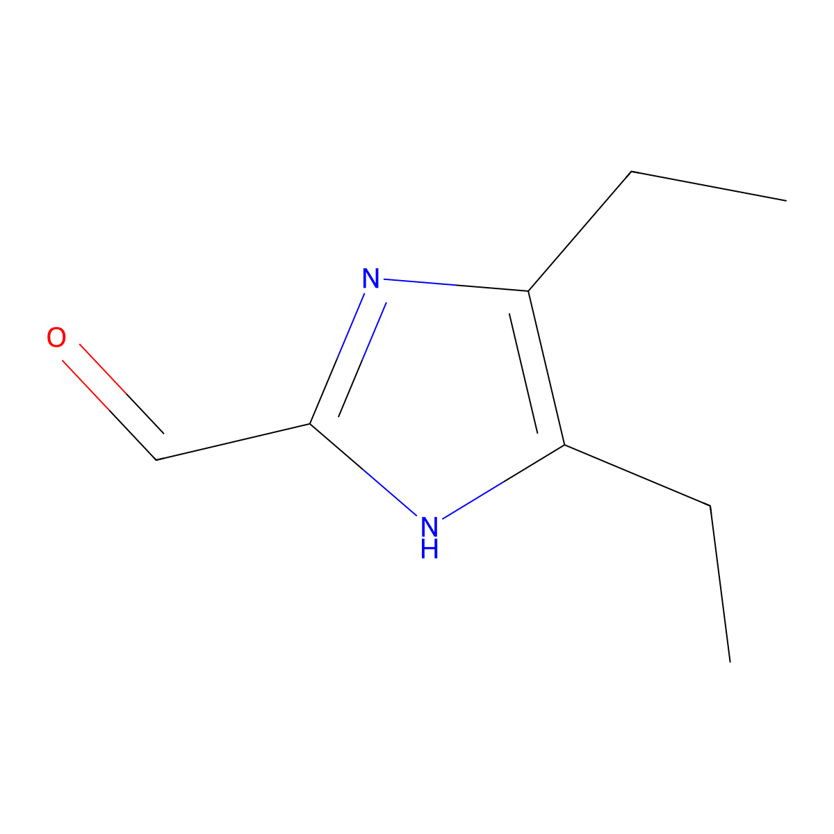 4,5-Diethyl-1H-imidazole-2-carbaldehyde molecular structure, CAS 1171125-61-3