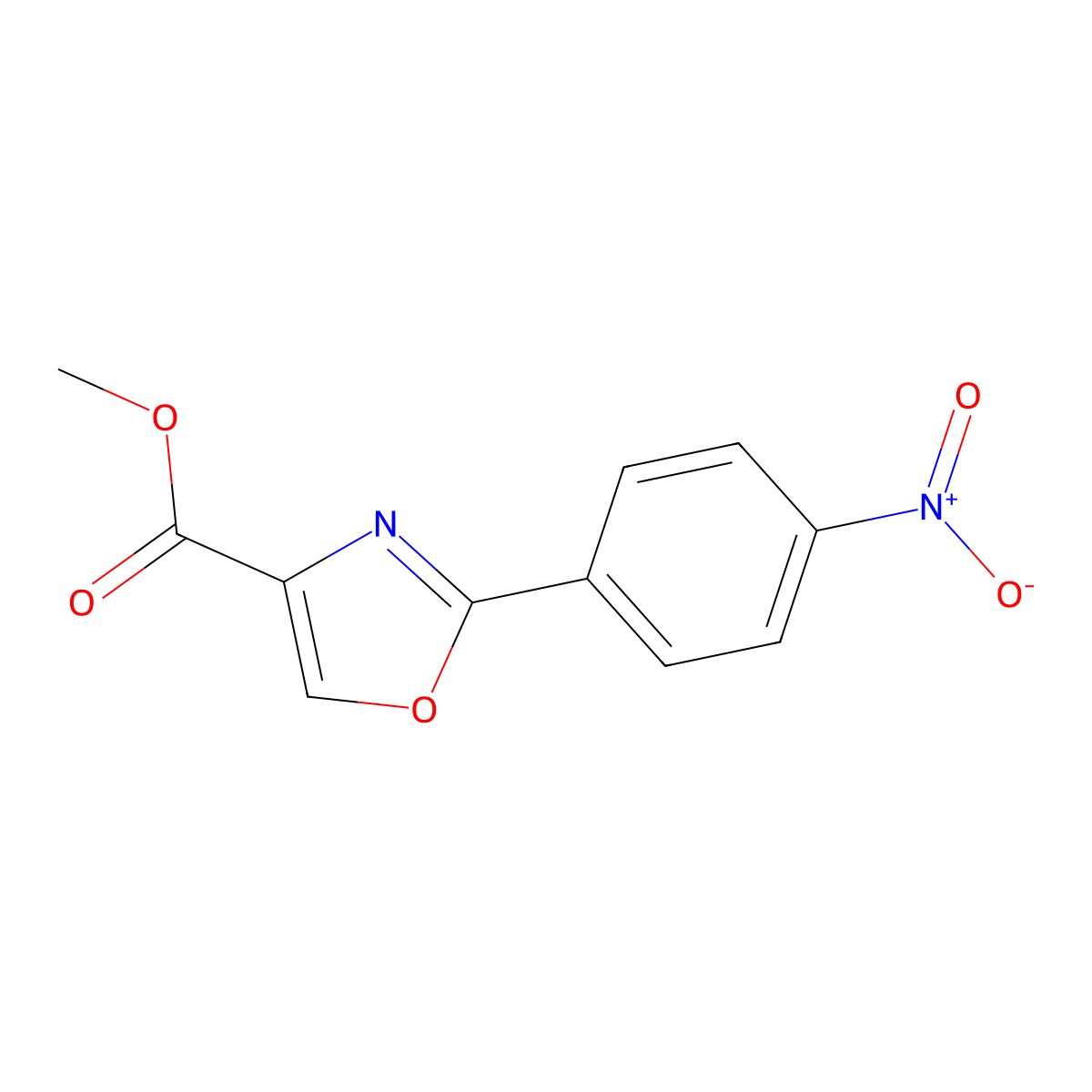 Methyl 2-(4-Nitrophenyl)oxazole-4-carboxylate molecular structure, CAS 1171126-87-6