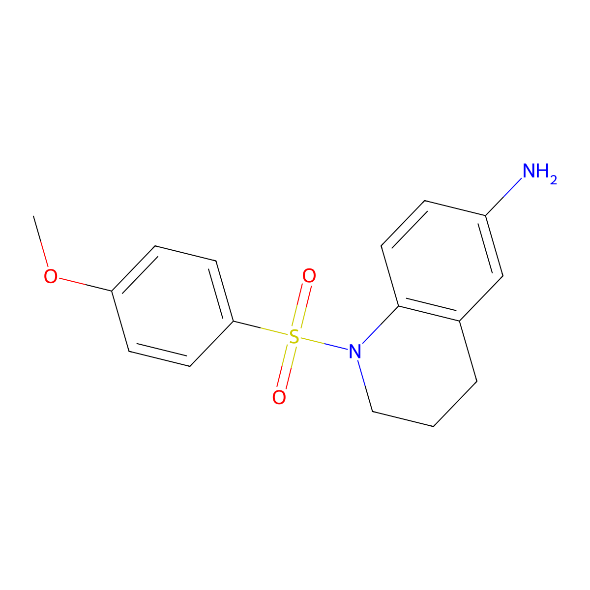 1-[(4-Methoxyphenyl)sulfonyl]-1,2,3,4-tetrahydroquinolin-6-amine molecular structure, CAS 1171141-87-9
