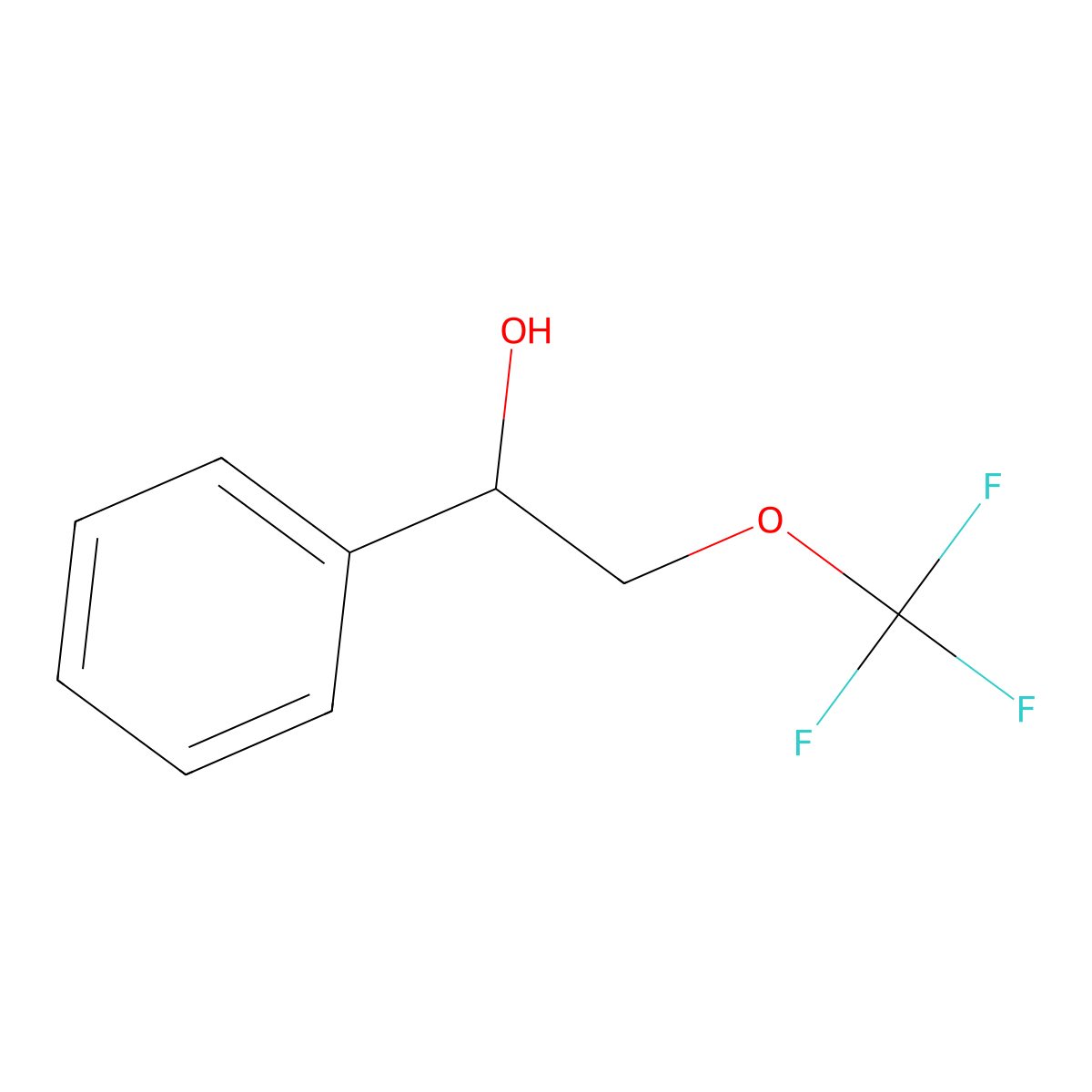 1-Phenyl-2-(trifluoromethoxy)ethan-1-ol molecular structure, CAS 1171146-29-4