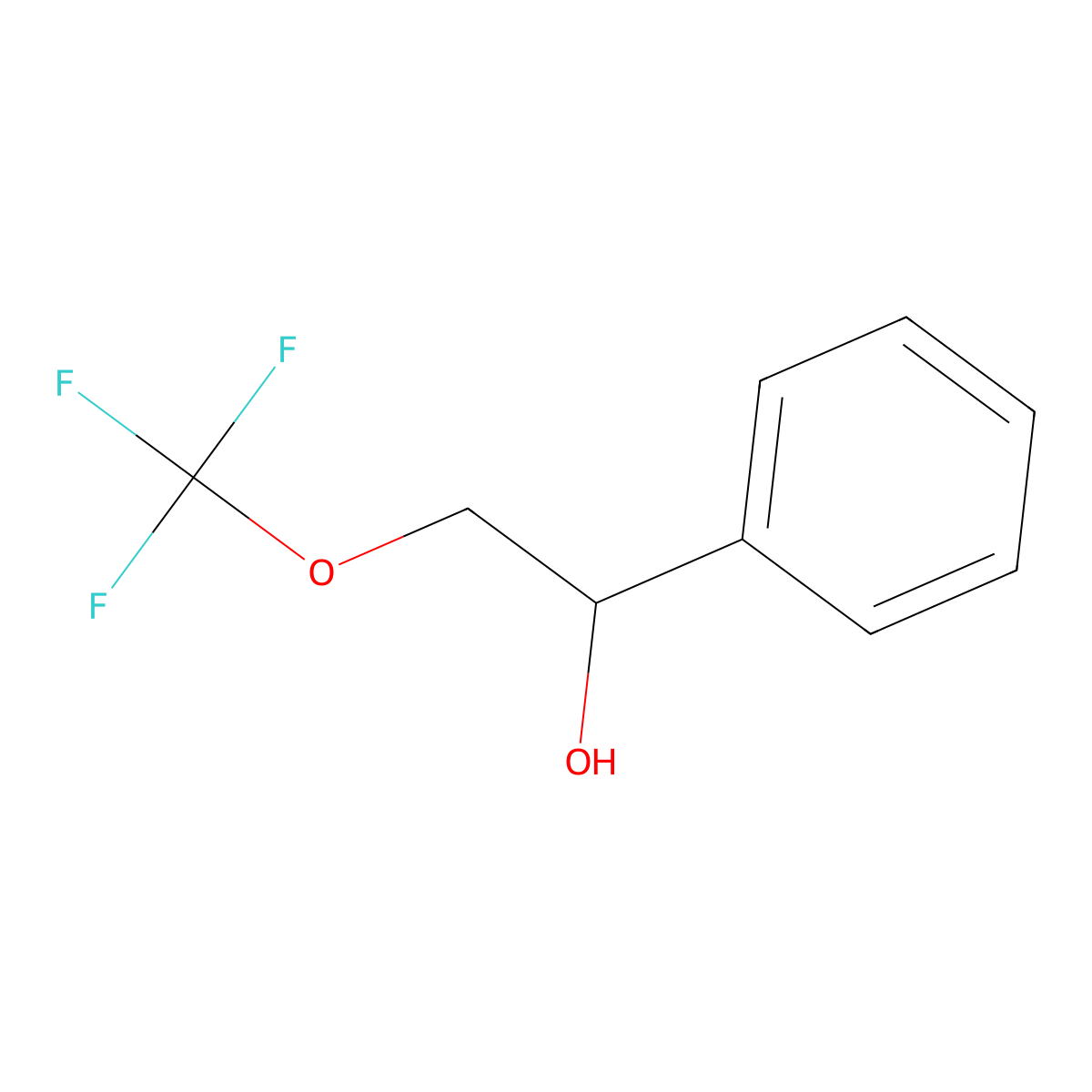 1-Phenyl-2-(trifluoromethoxy)ethan-1-ol molecular structure, CAS 1171146-29-4