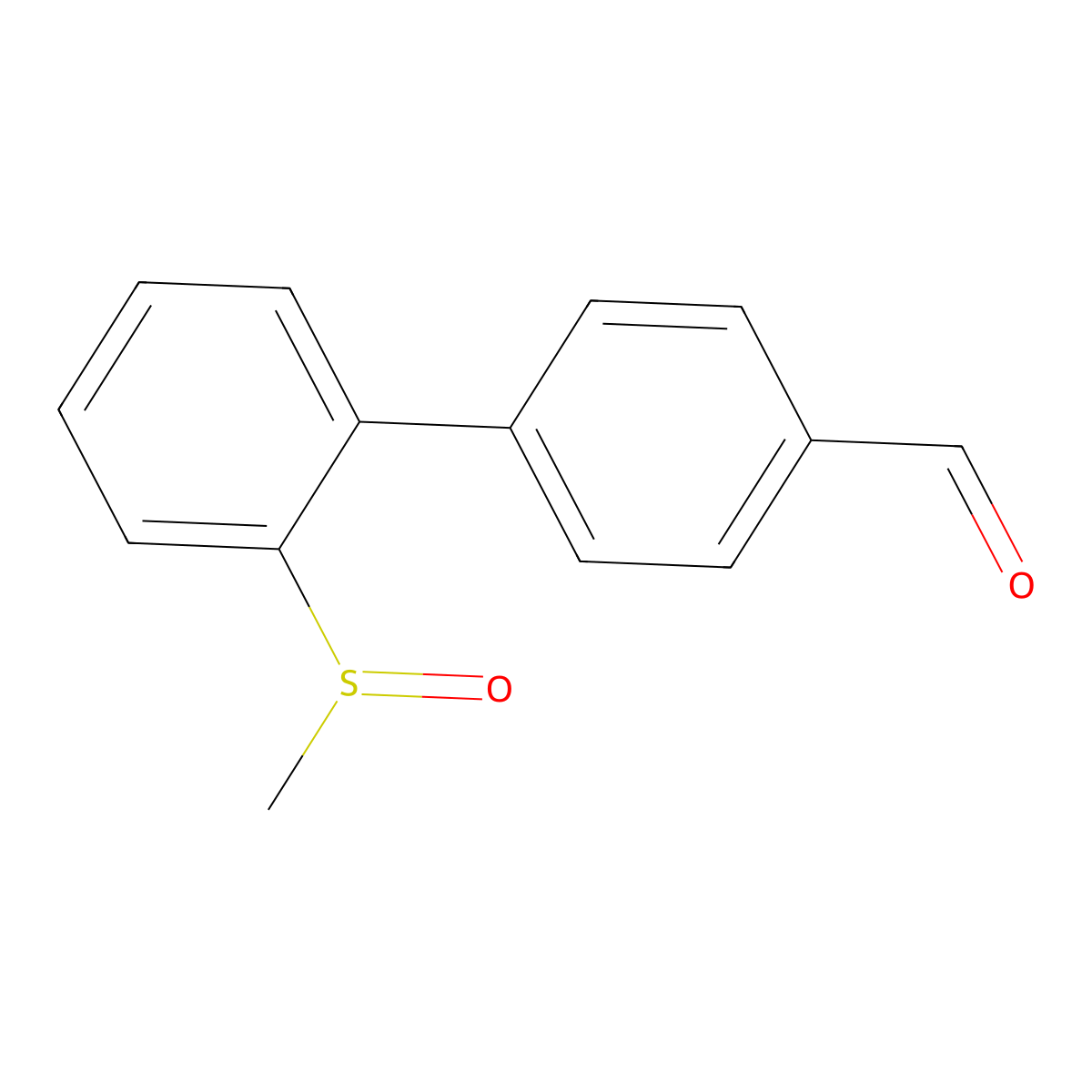 2'-(Methylsulfinyl)-[1,1'-biphenyl]-4-carbaldehyde molecular structure, CAS 1171155-44-4