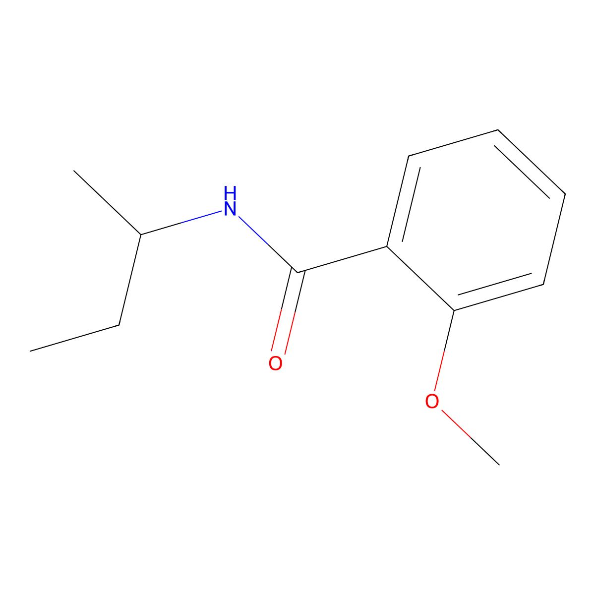 N-(sec-butyl)-2-methoxybenzamide molecular structure, CAS 117116-02-6