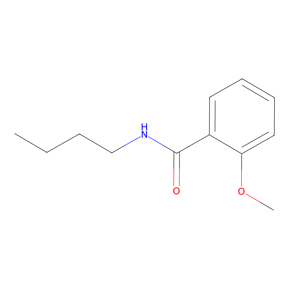 N-butyl-2-methoxybenzamide molecular structure, CAS 117116-03-7