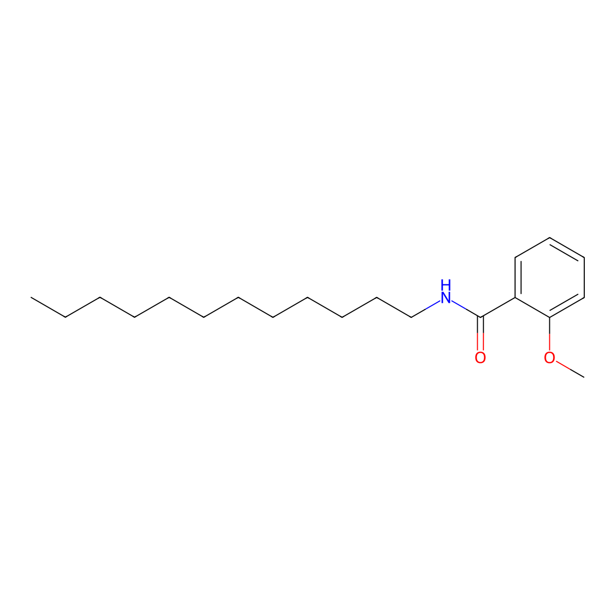 N-Dodecyl-2-methoxybenzamide molecular structure, CAS 117116-07-1