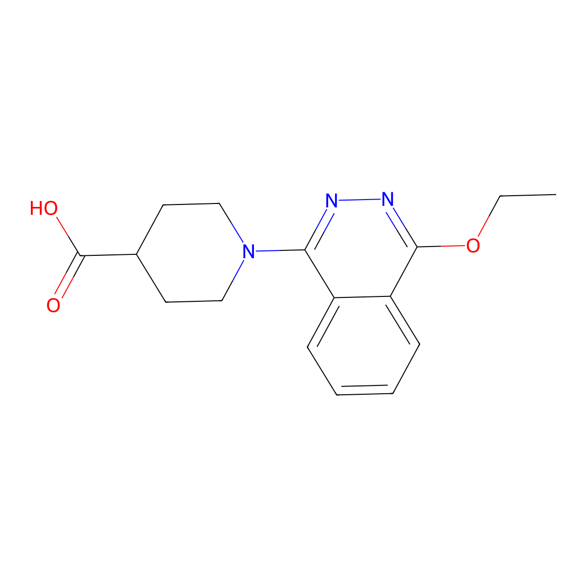 1-(4-Ethoxyphthalazin-1-yl)piperidine-4-carboxylic acid molecular structure, CAS 1171161-38-8