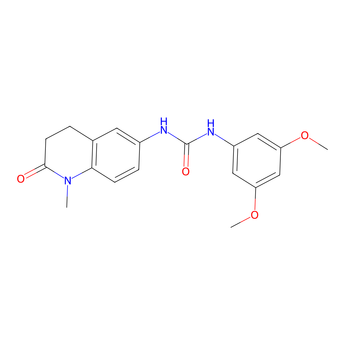 1-(3,5-Dimethoxyphenyl)-3-(1-methyl-2-oxo-1,2,3,4-tetrahydroquinolin-6-yl)urea molecular structure, CAS 1171163-10-2