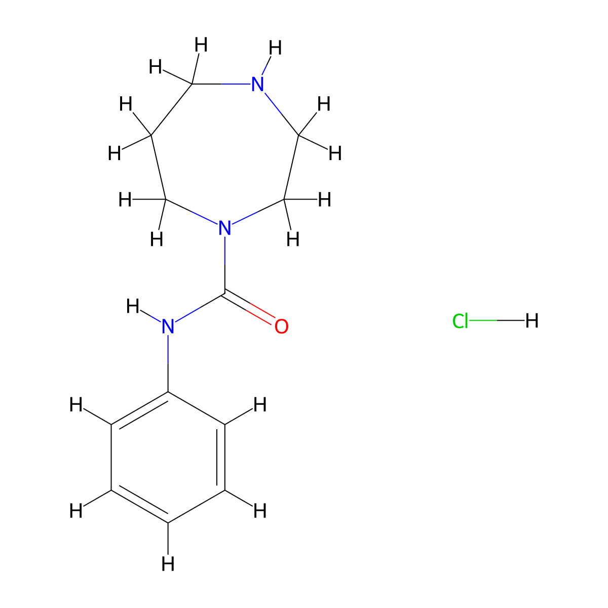 N-phenyl-1,4-diazepane-1-carboxamide hydrochloride molecular structure, CAS 1171206-49-7