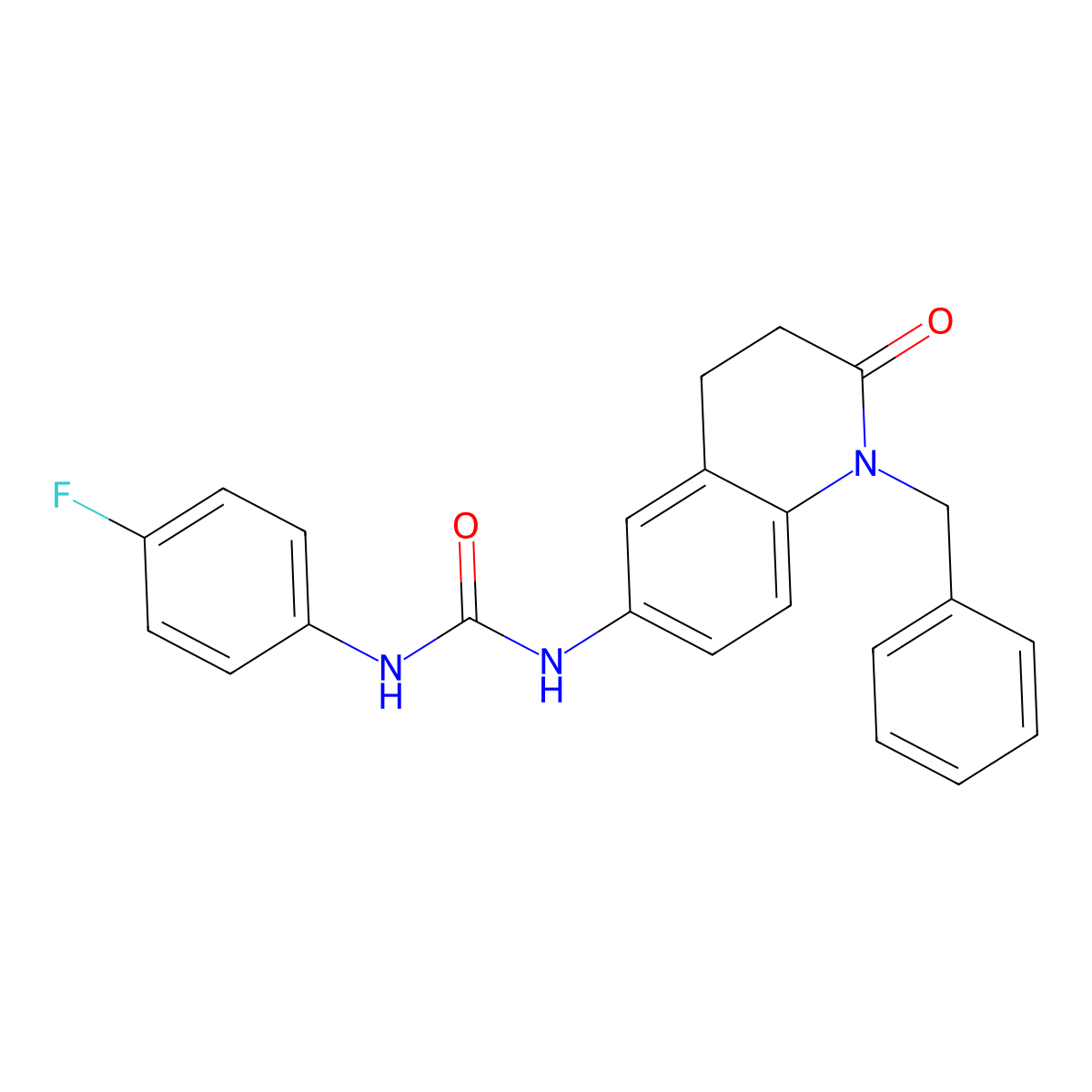 1-(1-Benzyl-2-oxo-1,2,3,4-tetrahydroquinolin-6-yl)-3-(4-fluorophenyl)urea molecular structure, CAS 1171213-04-9