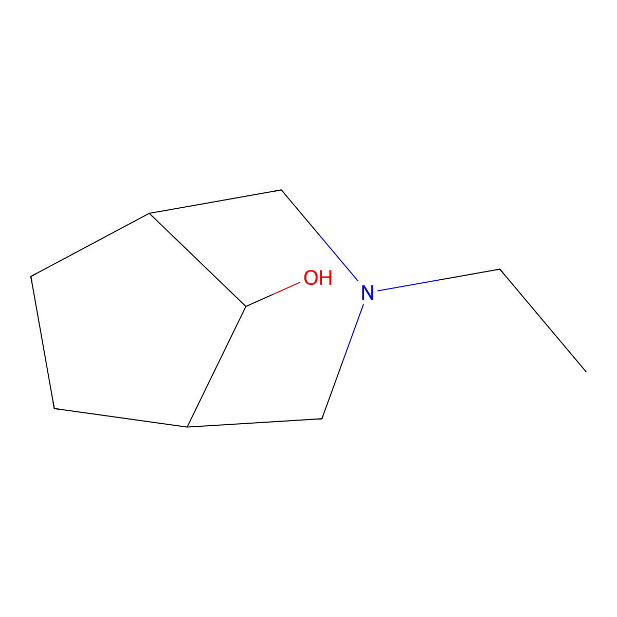 3-Ethyl-3-azabicyclo[3.2.1]octan-8-ol molecular structure, CAS 1171218-41-9