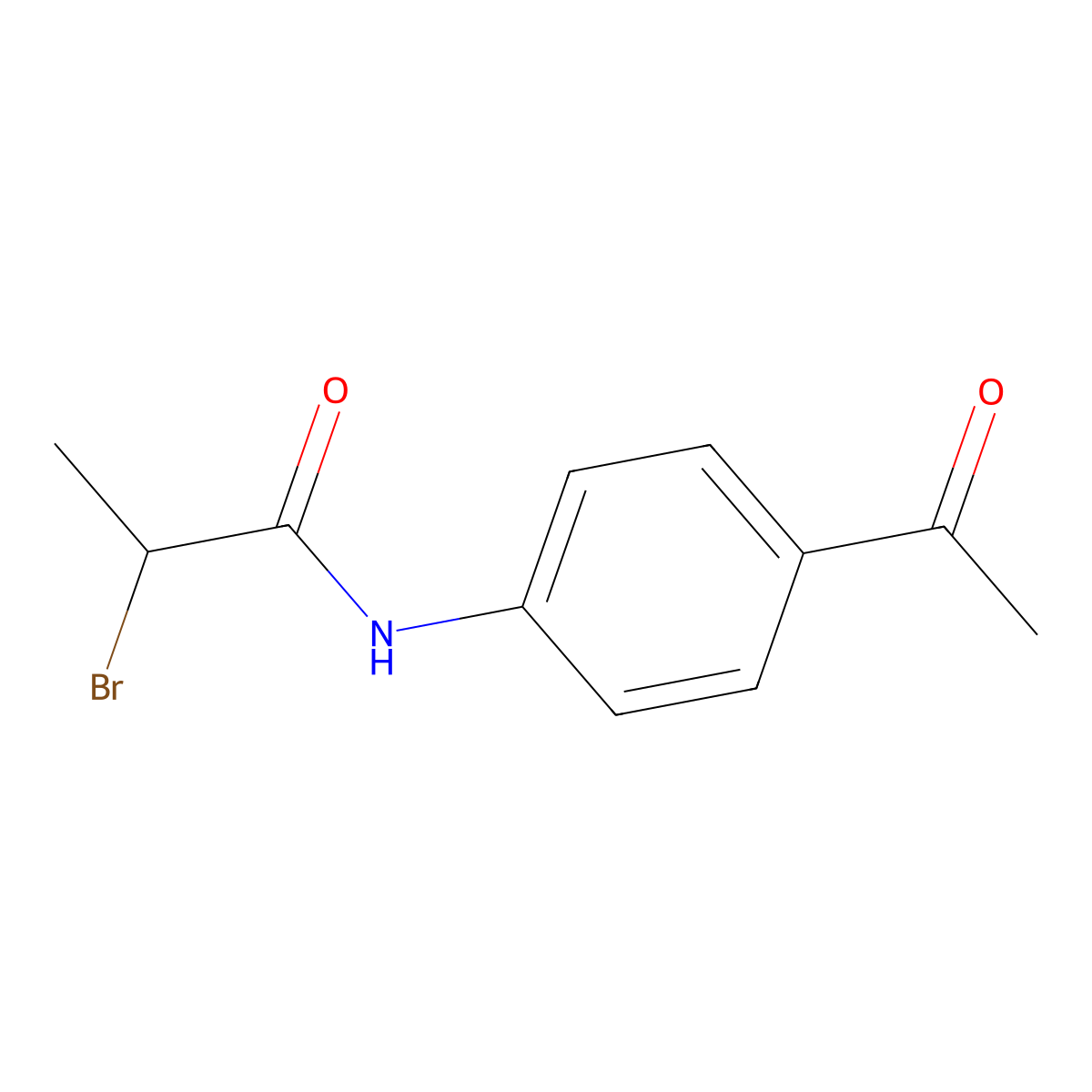 N-(4-acetylphenyl)-2-bromopropanamide molecular structure, CAS 1171221-51-4