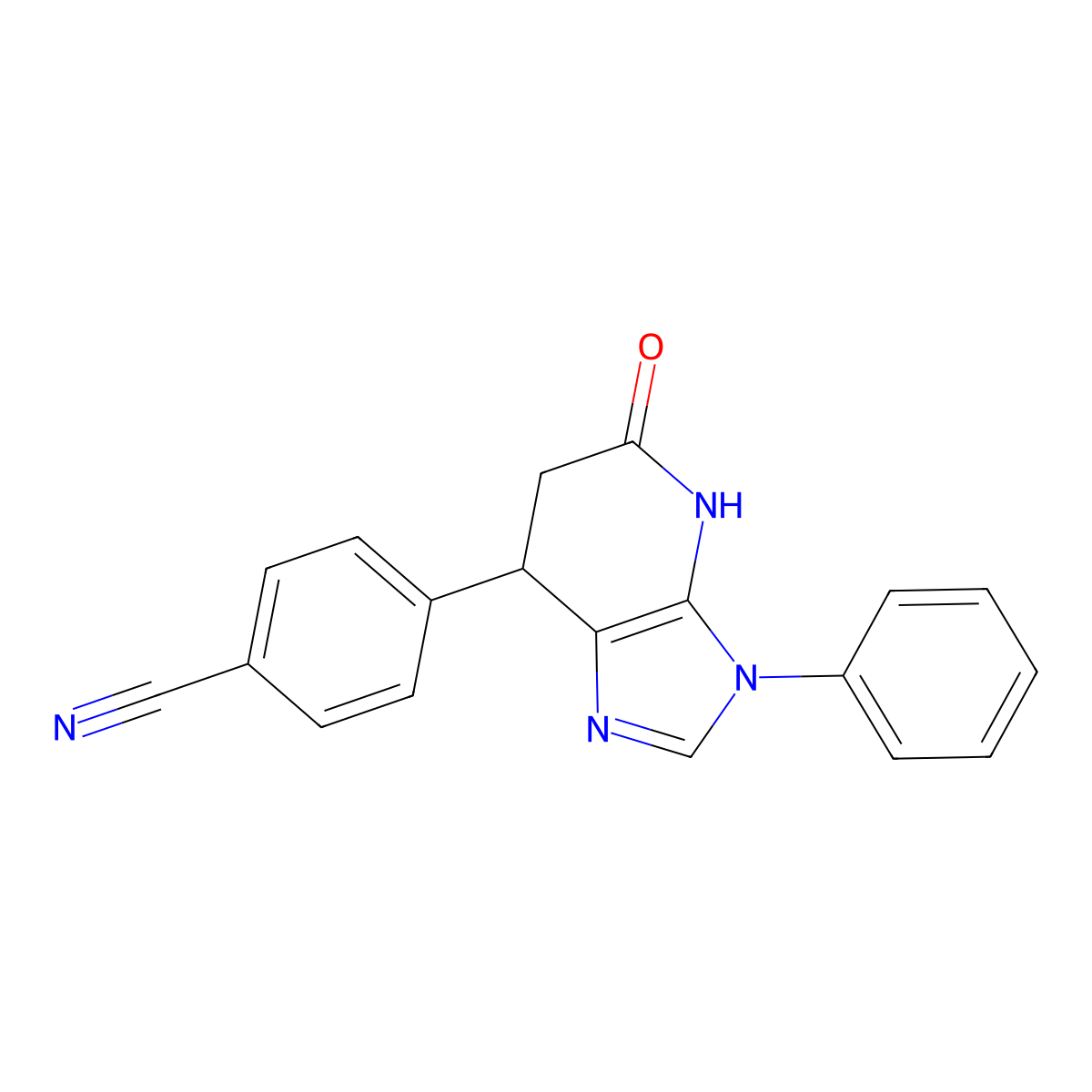 4-(5-hydroxy-3-phenyl-6,7-dihydro-3H-imidazo[4,5-b]pyridin-7-yl)benzonitrile molecular structure, CAS 1171221-93-4
