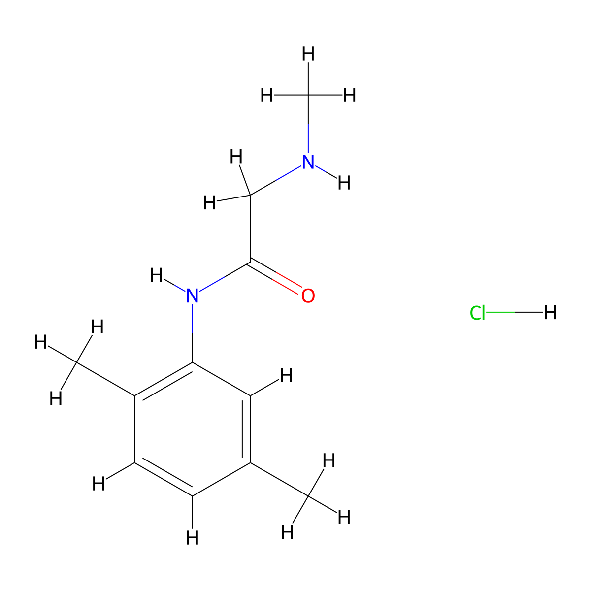 N-(2,5-dimethylphenyl)-2-(methylamino)acetamide hydrochloride molecular structure, CAS 1171227-75-0