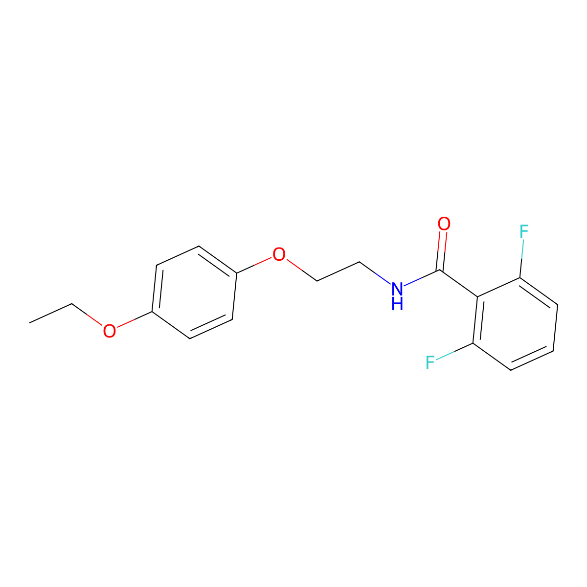 N-[2-(4-ethoxyphenoxy)ethyl]-2,6-difluorobenzamide molecular structure, CAS 1171229-91-6