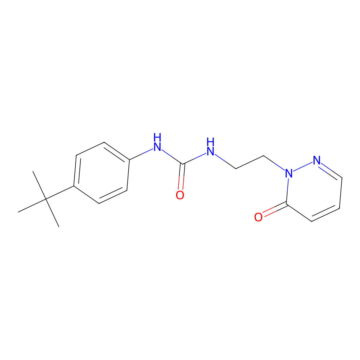 1-(4-(tert-butyl)phenyl)-3-(2-(6-oxopyridazin-1(6H)-yl)ethyl)urea molecular structure, CAS 1171231-60-9