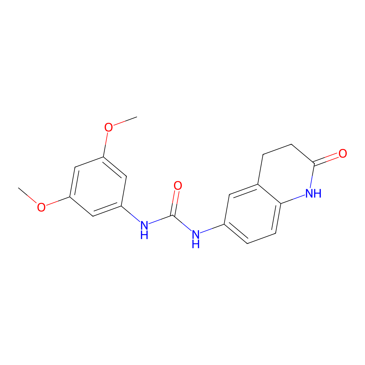 1-(3,5-Dimethoxyphenyl)-3-(2-oxo-1,2,3,4-tetrahydroquinolin-6-yl)urea molecular structure, CAS 1171231-77-8