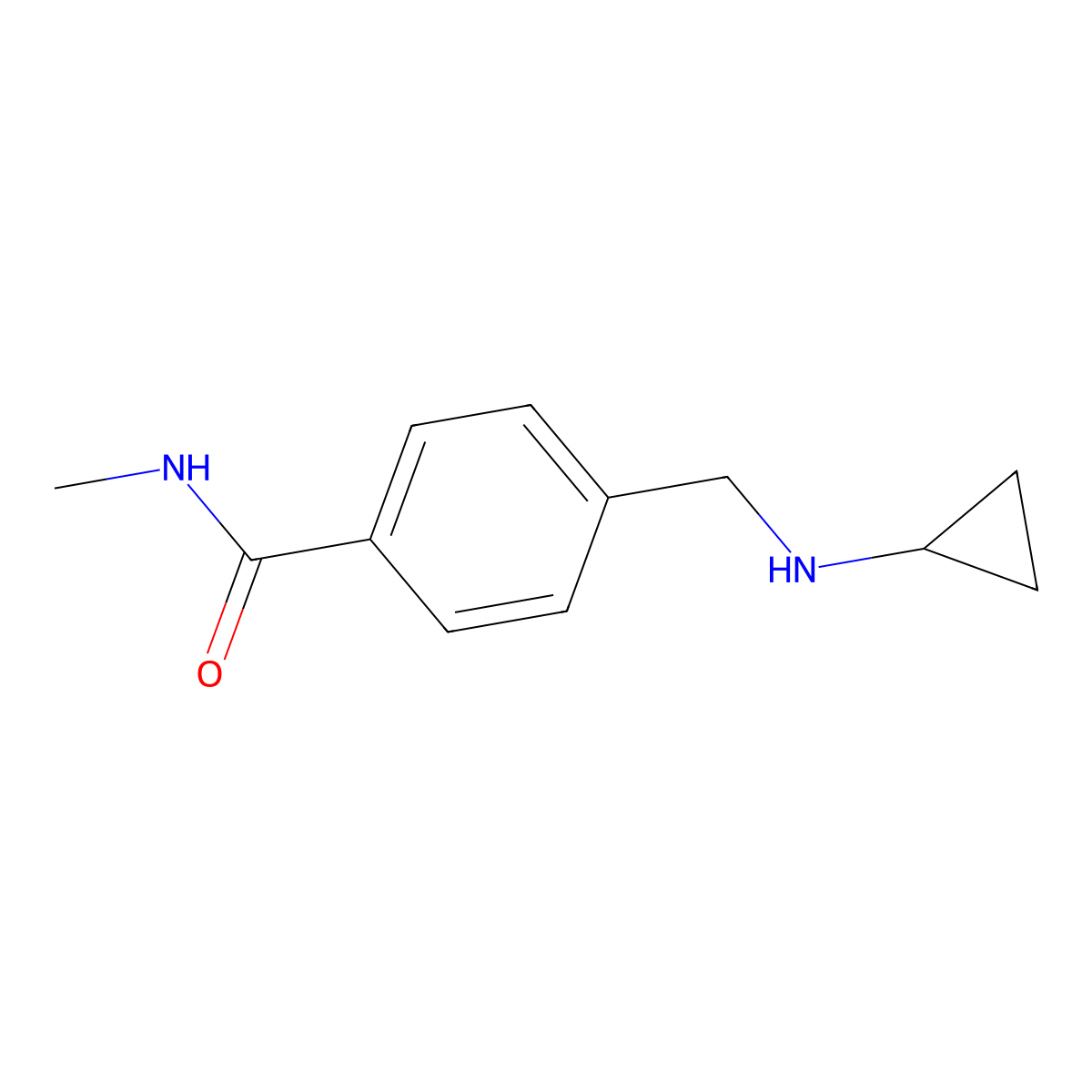 4-[(cyclopropylamino)methyl]-N-methylbenzamide molecular structure, CAS 1171310-16-9