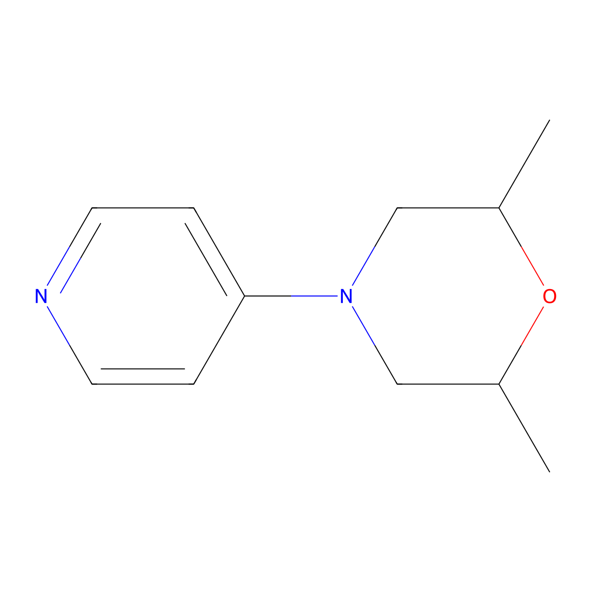 2,6-Dimethyl-4-(pyridin-4-YL)morpholine molecular structure, CAS 1171310-60-3