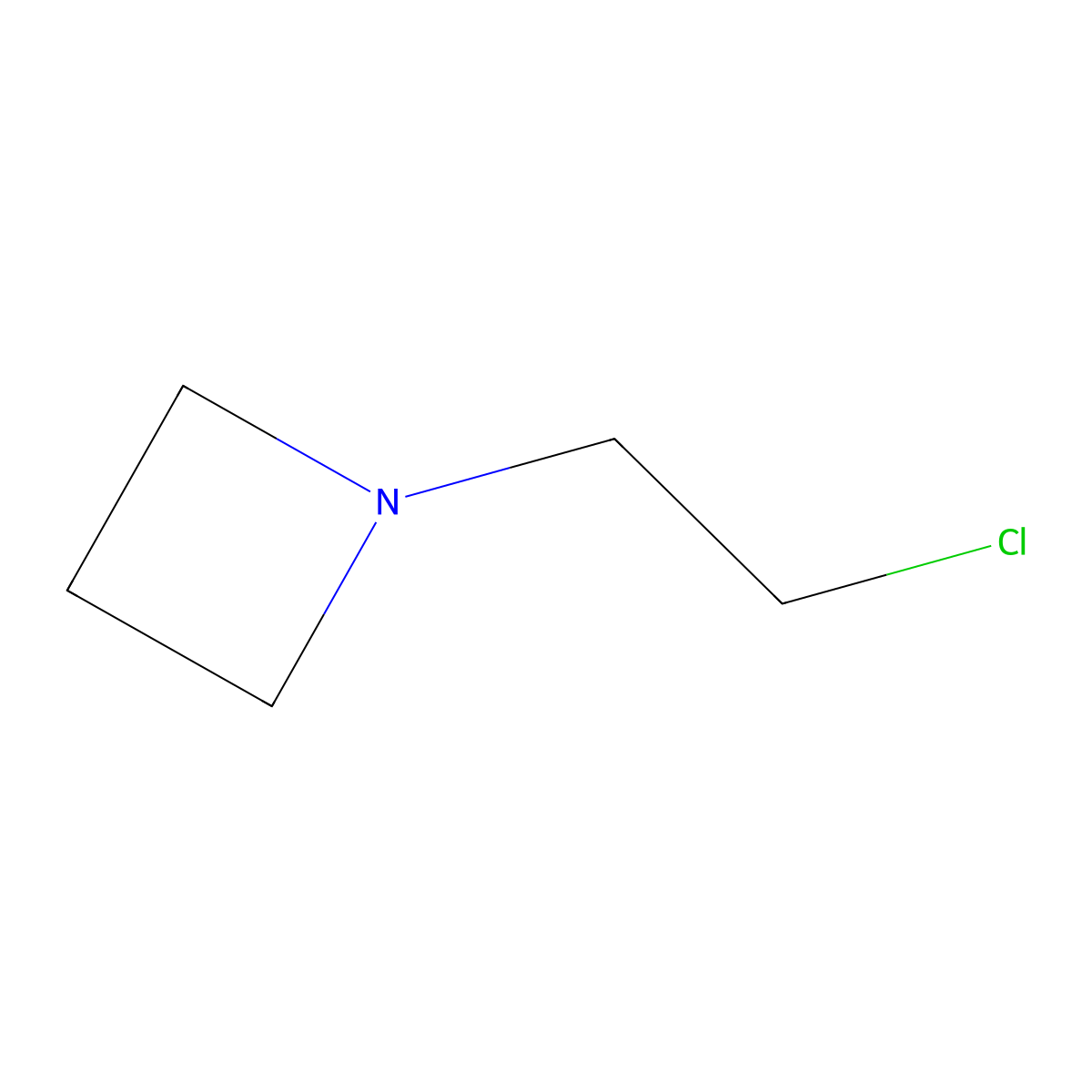 1-(2-Chloroethyl)azetidine molecular structure, CAS 1171312-06-3