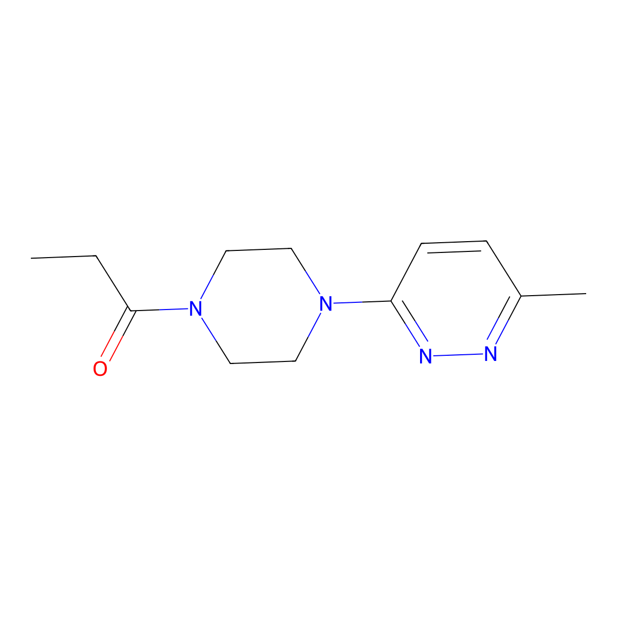 1-[4-(6-Methylpyridazin-3-yl)piperazin-1-yl]propan-1-one molecular structure, CAS 1171316-60-1