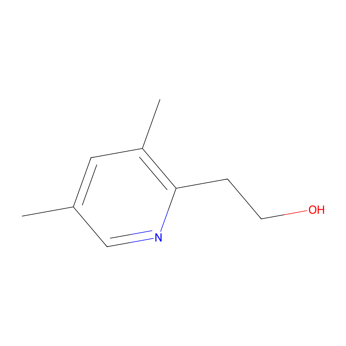 2-(3,5-Dimethylpyridin-2-yl)ethan-1-ol molecular structure, CAS 1171338-63-8