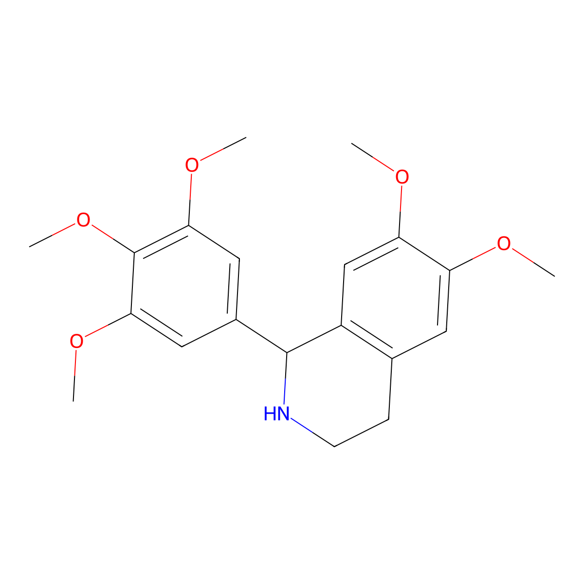 6,7-Dimethoxy-1-(3,4,5-trimethoxyphenyl)-1,2,3,4-tetrahydroisoquinoline molecular structure, CAS 1171344-97-0