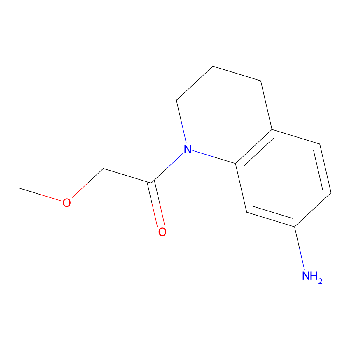 1-(7-Amino-1,2,3,4-tetrahydroquinolin-1-yl)-2-methoxyethan-1-one molecular structure, CAS 1171346-38-5