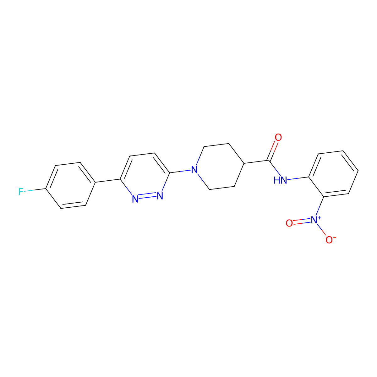 1-[6-(4-fluorophenyl)pyridazin-3-yl]-N-(2-nitrophenyl)piperidine-4-carboxamide molecular structure, CAS 1171349-31-7