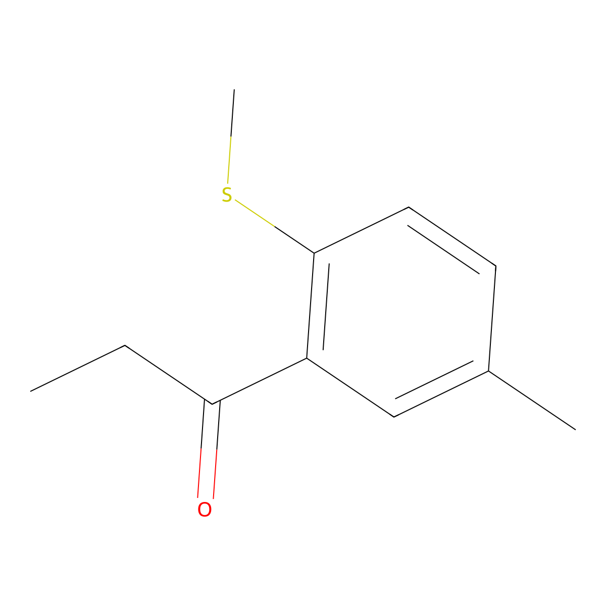 1-(5-Methyl-2-(methylthio)phenyl)propan-1-one molecular structure, CAS 117136-69-3