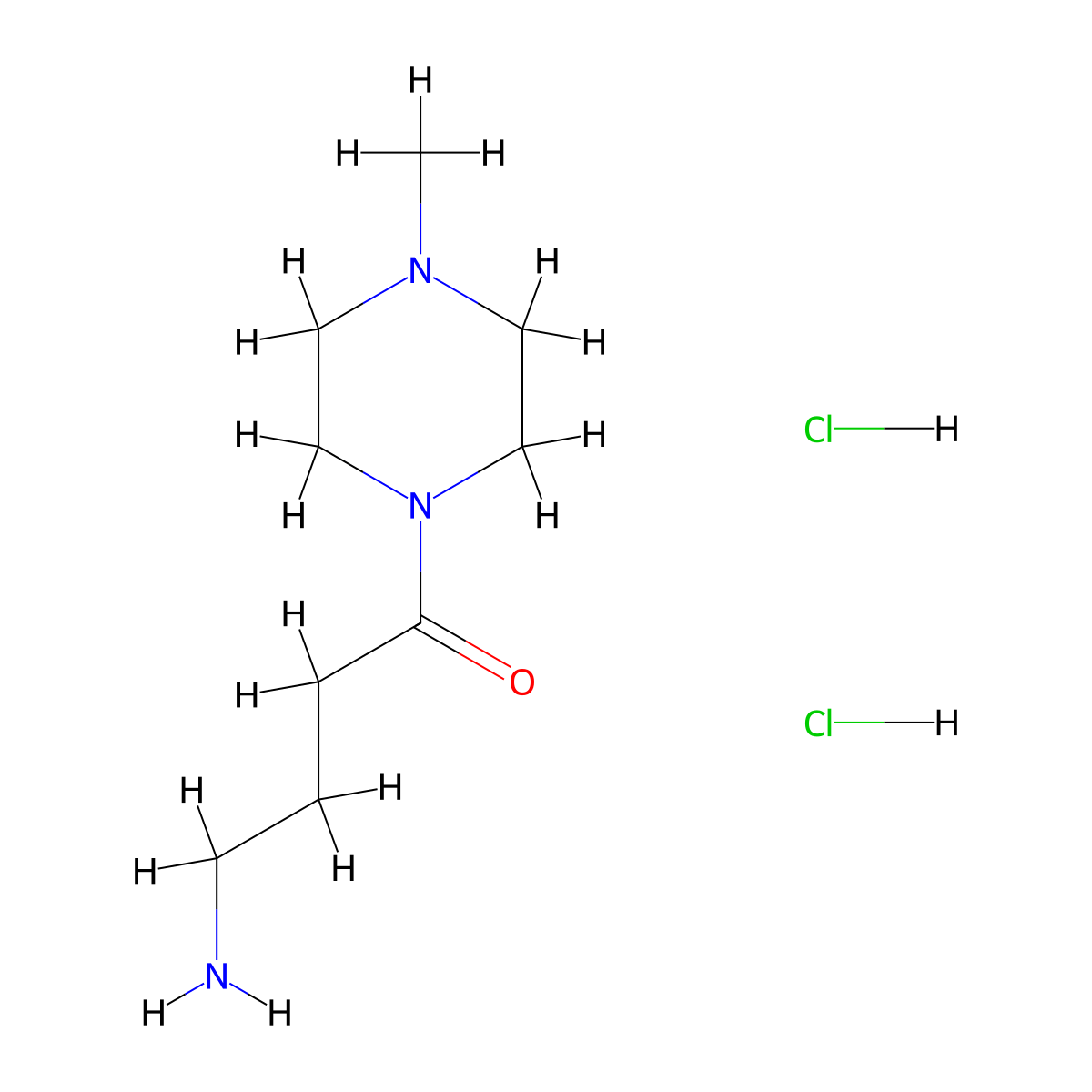 4-Amino-1-(4-methylpiperazin-1-yl)butan-1-one dihydrochloride molecular structure, CAS 1171362-91-6