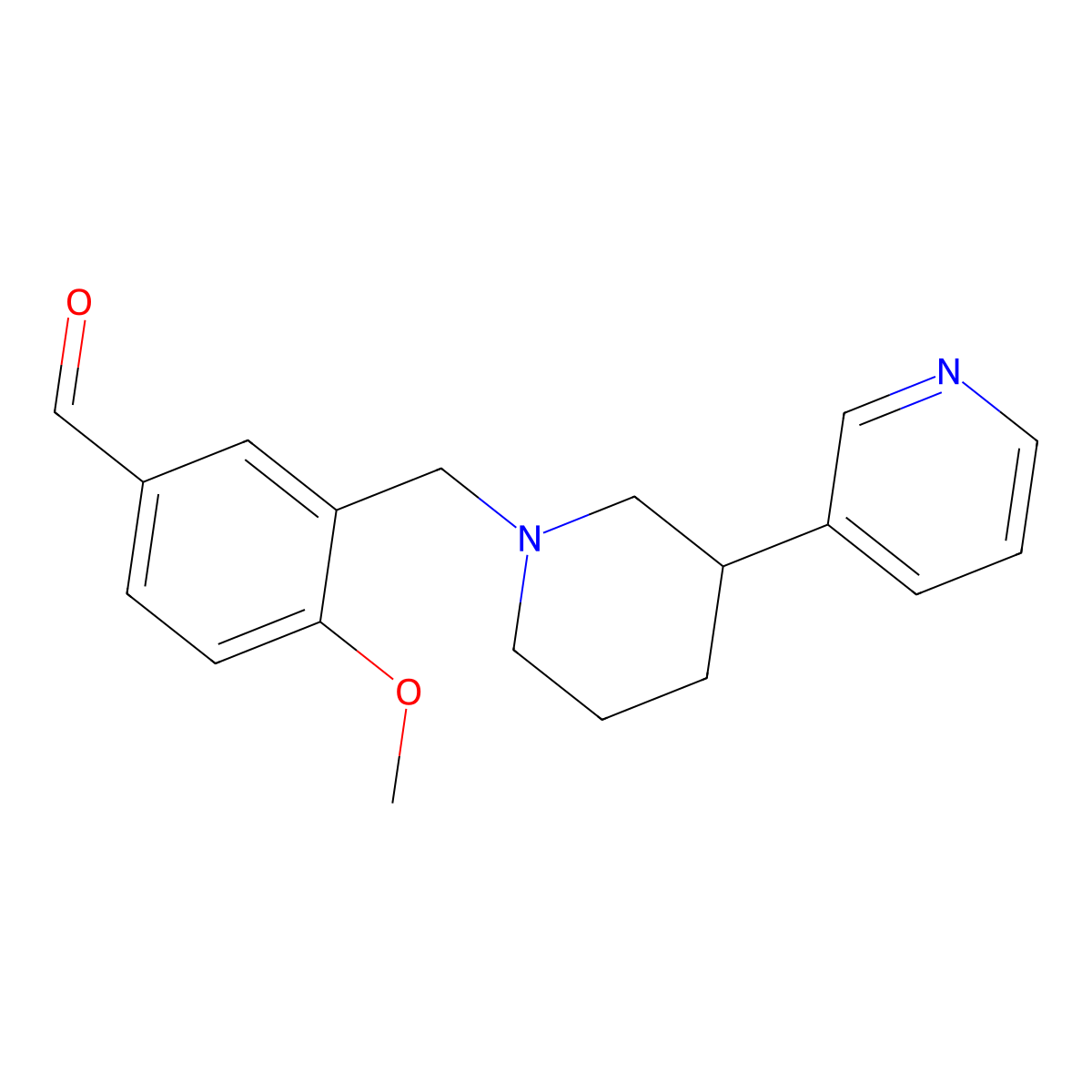 4-Methoxy-3-(3-(3-pyridyl)piperidinomethyl)benzaldehyde molecular structure, CAS 1171385-81-1